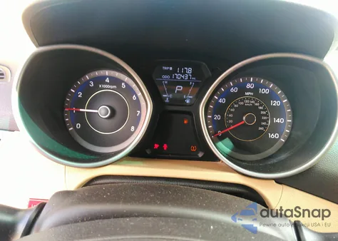 2012 Hyundai Elantra Gls (Ulsan Plant) z USA, uszkodzony, nr VIN KMHDH4AE3CU319896